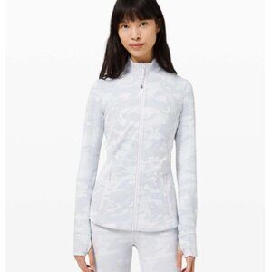 Lululemon Define Jacket Incognito Camo Jacquard Alpine White Starlight Sz 6